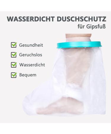 Waterproof Foot Protector for Adults - Reusable Shower Coating for Casts & Bandages | Plaster Protection for Toe Ankle Leg | International Shipping - Buy Online on GoSupps.com