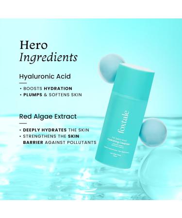 Fox.tale Gentle Hydrating Face Wash with Hyaluronic Acid Vitamin B5 | Deep Pore Cleansing | Dirt Control | Make-up Remover | Cleanser For Men & Women | All Skin Types | 100 ml - Buy Online on GoSupps.com