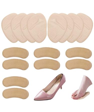 8 Pairs of Metatarsal Pads and Heel Cushion Pads  findTop Soft Gel Ball of Foot Cushions and Heel Shoe Grips Liner Self-Adhesive for Women