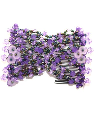 FRCOLOR 15 Pieces Stretch Bead Combs Hair Bun Comb Elastic Bead Comb Elastic Hair Combs Double Row Hair Accessories - Buy Online on GoSupps.com