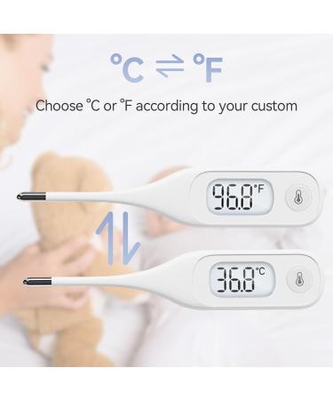 Berrcom Digital Thermometer - Oral Thermometer for Adults, Kids, and Babies with Fever Alarm - Precise Temperature Measurement - Buy Online on GoSupps.com