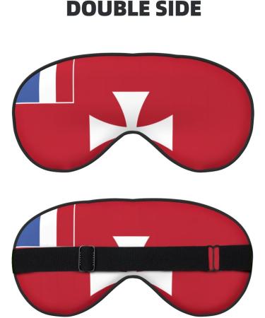Flag of Wallis and Futuna Islands Soft Eye Mask - Comfortable Light Blocking Sleep Mask for Side Sleepers - Buy Online on GoSupps.com