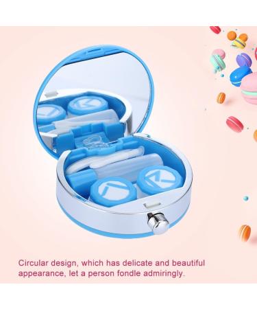 Mini Contact Lens Cases - Travel Lens Case Box Holder with Mirror | Eye Care Set in Black - Buy Online on GoSupps.com