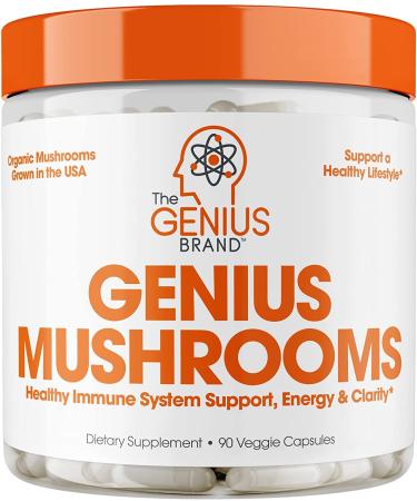 Genius MushroomBooster & Nootropic Brain Supplement - 90 Capsules