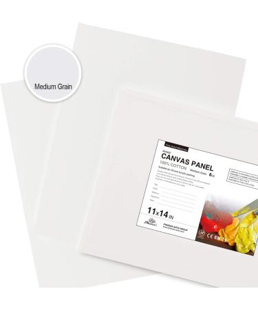 PHOENIX 11x14 Inch Painting Canvas Panels - 12 Pack, Triple Primed Cotton Canvases for Acrylic, Oil, Watercolor & Tempera Paints - Buy Online on GoSupps.com
