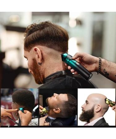 Buy Rechargeable Hair Clippers for Men - Electric Push Shear Hair Trimmer in Gradient Green - International Shipping Available - Buy Online on GoSupps.com