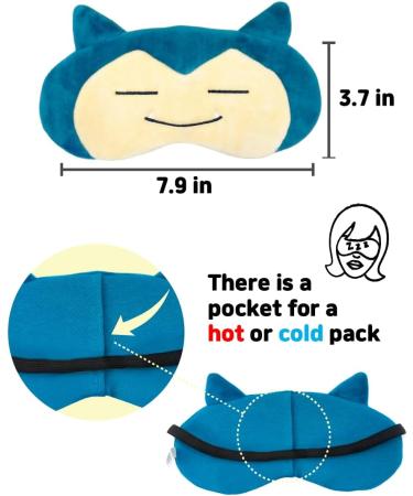 Snorlax Eye Mask & Hibiscus Sleeping Tea Set - Comfort for Restful Sleep | 1 Count - International Shipping Available - Buy Online on GoSupps.com