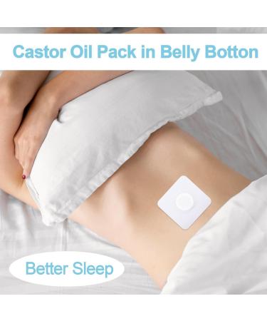 50pcs Disposable Castor Oil Pack Wrap Belly Button(Oil Not Included) Self-Adhesive Highly Absorbent Castor Oil Wrap Organic Cotton Easy to Use White 50 pcs - Buy Online on GoSupps.com