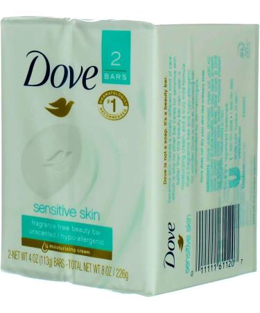 DOVE BAR SENSITIVE SKIN UNSCNT 2 X 3.75 OZ Unscented 106 g (Pack of 2) - Buy Online on GoSupps.com