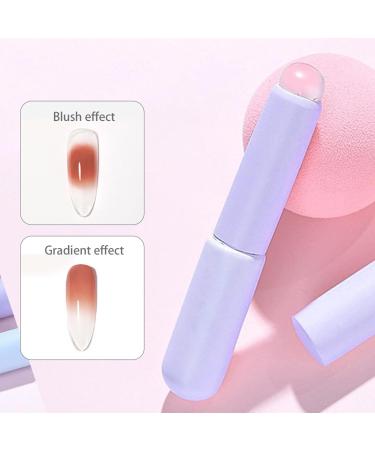 Silicone Nail Brush Round Head Lip Brush Silicone Lip Applicator Reusable Nail Brush Jelly Head Brush Nail Design for Women Nail Art Brush Lip Brush (A) - Buy Online on GoSupps.com