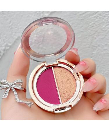 Timipoo Double Color Eye Shadow Palette - High Pigment Matte, Shimmer, and Metal Shades - Waterproof and Durable Formula - Plum Red Shades - Buy Online on GoSupps.com