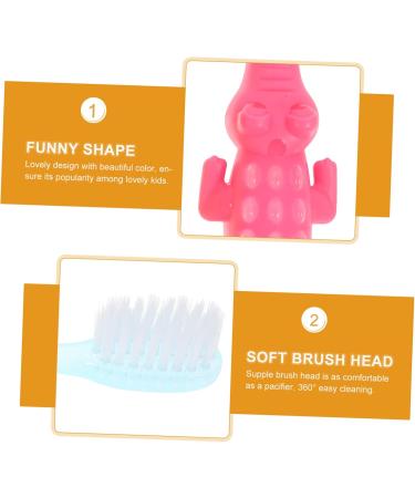 CLISPEED 16 Pcs Small Crocodile Toothbrush Set for Kids | Baby Massaging Toothbrushes | PBT Soft Bristles - Buy Online on GoSupps.com