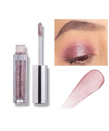 Sparkle Eyeshadow  Glitter Liquid Eyeshadow Metallic Pigments Makeup Metals Gloss for Eyes Eyeliners Sparkling Eye Shadow Set Gift Shiny Pen Eyeliner Kit Pink