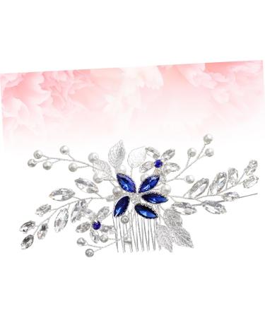 DOITOOL 1pc Hair Barrettes for Women Bridal Hair Comb Pearl Wedding Comb Crystal Hair Comb Combs for Women Flower Hair Comb Tiara Accessories Bride European and American - Buy Online on GoSupps.com