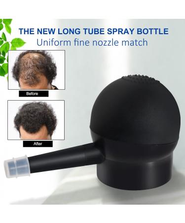 Roseflower Hair Fibers for Thinning Hair Undetectable Natural Hair Thickening Fibers Hair Building Fibers Spray for Women and Men Thick Fuller Hair Conceals Hair Loss Look Younger Black - Buy Online on GoSupps.com