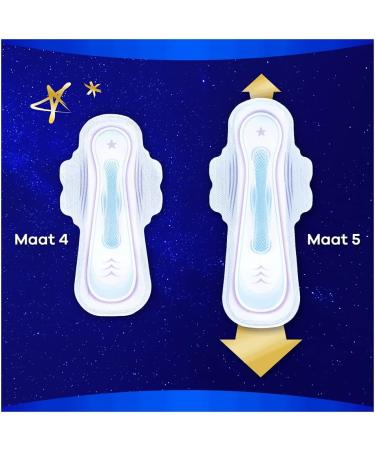 Always 8X Ultra Sanitary Pads Secure Night Extra Size 5 with Wings - 8 Count Pack - Ultimate Protection for Overnight Comfort - Buy Online on GoSupps.com
