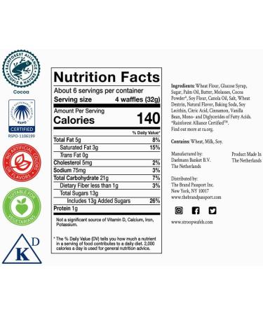 Daelmans Mini Chocolate Stroopwafels 200g Bag - Authentic Dutch Caramel Waffles - 25 x 8g Stroopwaffels - Buy Online on GoSupps.com