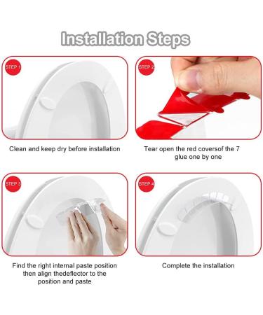 Magoog Pee Guard: Prevent Splash & Keep Toilet Clean - 2PCS for Adults, Elderly, Disabled & Potty-training - Buy Online on GoSupps.com