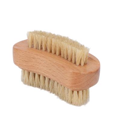 Double-Sided Wooden Nail Brush - Natural Bristle Hand & Fingernail Cleaner | Eco-Friendly Manicure & Pedicure Accessories for Men & Women - Buy Online on GoSupps.com