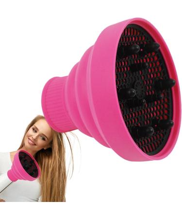 Nxbuynef Blow Dryer Attachment | Heat Resistant Silicone Hair Dryer Vent Hood Foldable - Soft Blow Dryer Accessory Multifunctional Hair Styling Supplies for Girls pink - Buy Online on GoSupps.com