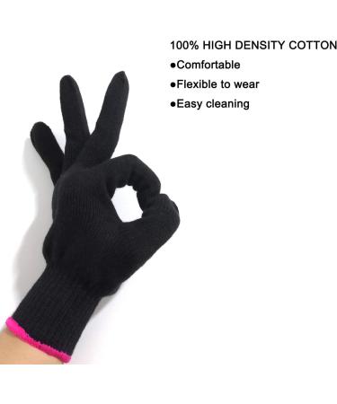 Professional Heat Resistant Glove for Hot Hair Styling 1 pcs Black - Buy Online on GoSupps.com