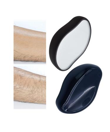 LeMall Painless Crystal Hair Eraser - Magic Hair Remover for Men and Women Hair Removal Epilators for Leg Arm Back Fast & Easy Crystal Hair Eraser (Black)