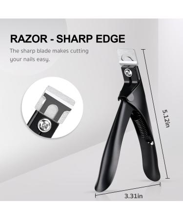 GAOY Acrylic Nail Clippers - Professional Stainless Steel Edge Cutter for False Nails & Nail Art Accessories - Sharp Blade for Salon & Home Use - Buy Online on GoSupps.com