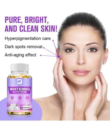 White Tomato Glutathione (120 Capsules) for Skin Whitening Lightening Anti-Aging - Buy Online on GoSupps.com