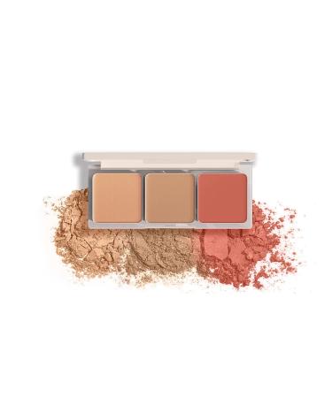 AMIIR Trio Contour Powder Makeup Palette - Bronzer Blush Highlighter Face Sculpting Kit - Buy Online on GoSupps.com