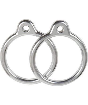 Swing Set Stuff Aluminum Round Trapeze Rings Pair with SSS Logo Sticker