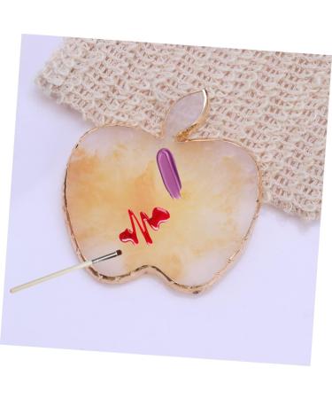 DOITOOL 1pc Artist Mixing Palette Cosmetic Mixing Tools Makeup Palette Nail Nail Art Nail Polish Mixing Drawing Color Dish Resin Nail Art Color Mix for Nail Art Agate 9*8.6cm Yellow - Buy Online on GoSupps.com