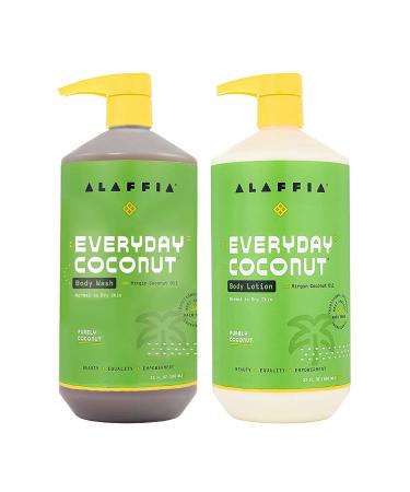 Alaffia Everyday Coconut Body Wash Normal to Dry Skin Purely Coconut 32 fl oz (950 ml)