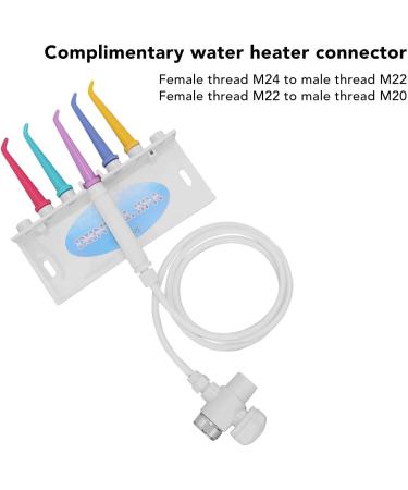 Water Flosser for Family Use - 5 Color Jet Tips for Faucet & Shower | Non-Electric Oral Irrigator for Dental Care - Buy Online on GoSupps.com