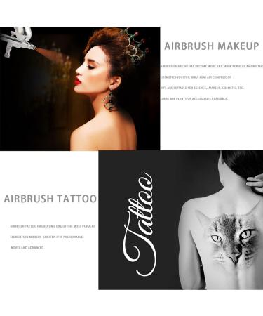 Air Brush Kit 0.3Mm Nozzle Mini Compressor Kit Spray Gun for Beauty Oxygen Injector Cakes Paint Makeup Nails White - Buy Online on GoSupps.com