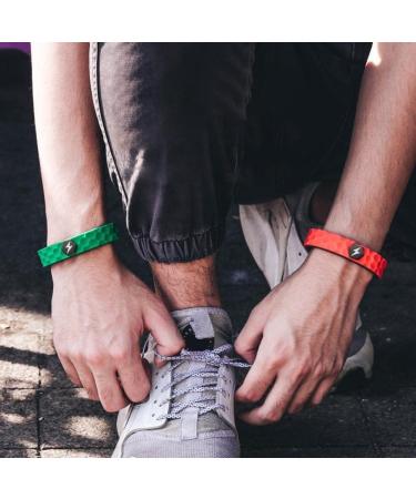 Shop Silicone Sports Bracelet for Adults - Light Blue Energy Wristband for Men & Women | Perfect Birthday Accessory - Buy Online on GoSupps.com