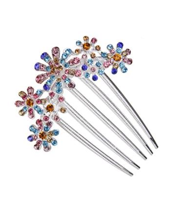 Angoily Hair Accessories Tiara Bridal Hair Comb Purple Women Hair Clip Women Hair Comb Flower Hair Comb Wedding Luxurious