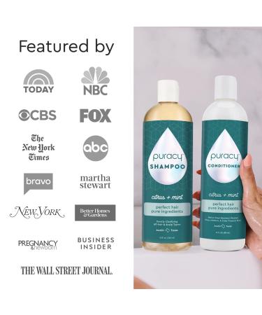 Puracy Shampoo & Conditioner Set - Rosemary Oil for Hair Growth & Thickness - 20+ SuperPlant Ingredients - Perfect for Fine, Medium, or Color-Treated Hair - Buy Online on GoSupps.com