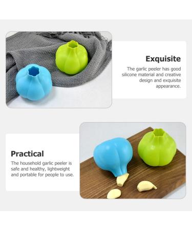 UPKOCH Garlic Peeling Machine 4 Pack Silicone Garlic Peelers Garlic Skin Remover Garlic Peel Tool Garlic Roller Silicone for Garlic Rubber Garlic - Buy Online on GoSupps.com