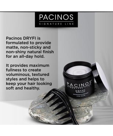 Pacinos Dryfi P te cheveux mate Pas de brillance et de tenue flexible Pour coiffer avec finition et texture naturelles Pas de flocons Formule base d'eau Facile appliquer et laver Gris - Buy Online on GoSupps.com
