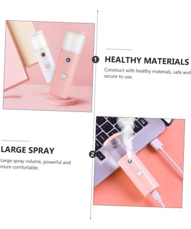 Beatifufu Facial Humidifier Mini Humidifier Nano Misting Sprayer Beauty Spray Water Meter Abs - Buy Online on GoSupps.com