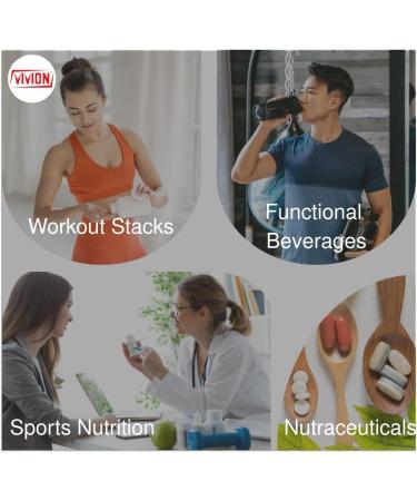 Vivion L-Leucine Powder - 1 kg (2.2 lb) - BCAA Amino Acid Powdered for Manufacturing Muscle Function & Energy Tablet Capsule Formulations - Buy Online on GoSupps.com