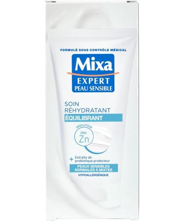 Mixa Expert Sensitive Skin - Balancing Rehydrating Care with Oat Extract + Regulating Copper - 50 ml - Buy Online on GoSupps.com