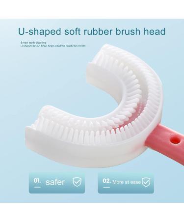 Buy All-Round Blue U-Shaped Toothbrushes for Kids | Silicone Bristles for Gentle Gum Massage | International Shipping Available - Buy Online on GoSupps.com