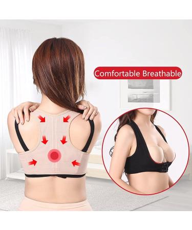 Posture Corrector Band Women Back Brace Straightener Bra Adjustable Underwear Lady Support Pain Relief Prevent Humpback Chest Sagging (Color : Black Size : XL) (Black X) favorite gift lofty ambition - Buy Online on GoSupps.com