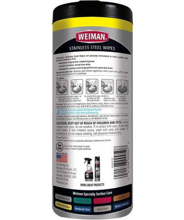 Stainless Steel Cleaning Wipes - 30 Count - Buy Online on GoSupps.com