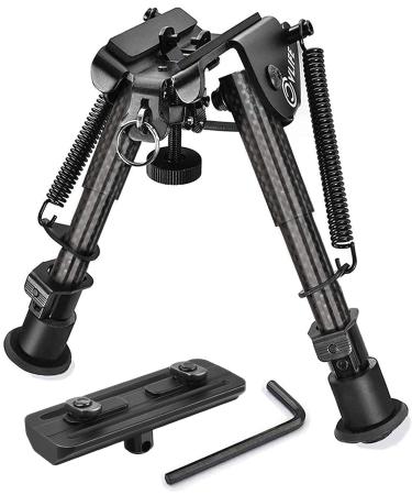 CVLIFE 6-9 Inches Bipod with Adapter for M-Rail Carbon fiber