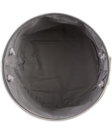 Bone Dry Small Round Gray Striped Paw Patch Pet Storage Bin - Buy Online on GoSupps.com
