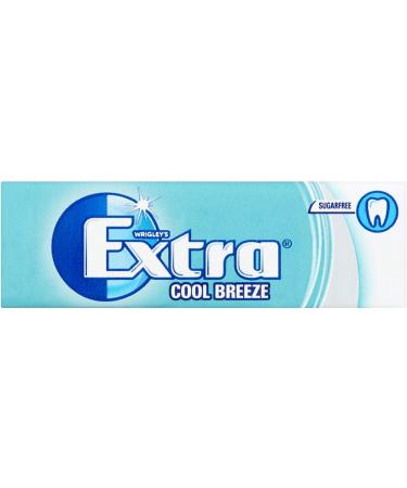 Wrigleys Extra Cool Breeze Gum 5 Pack Helps keep Teeth Clean And Mouth Fresh