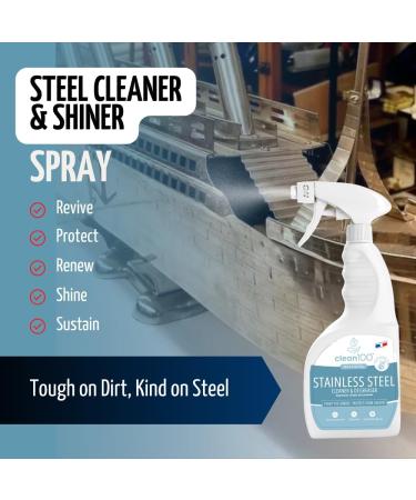 Buy Biodegradable Stainless Steel Cleaner & Degreaser - 100% Natural Multipurpose Spray for Kitchen | International Shipping Available - Buy Online on GoSupps.com