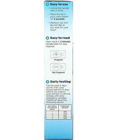 Clear Blue Flip & Click Pregnancy Test - 2 Tests | Fast & Accurate Results - Buy Online on GoSupps.com